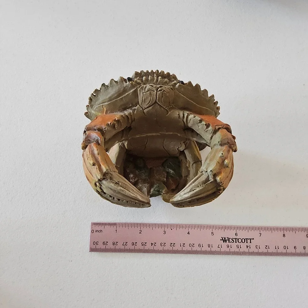 Coastal Crab Wine Bottle‎ Holder Nautical Beach Bar Decor Rustic Cottagecore